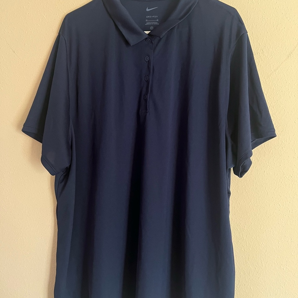 Nike Men's Navy Blue Shirt